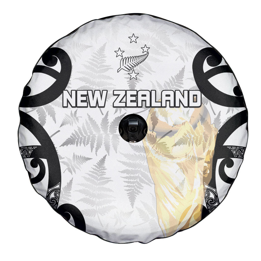 New Zealand WC2026 White Spare Tire Cover Silver Fern