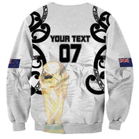 New Zealand WC2026 Custom White Sweatshirt Silver Fern