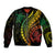 Rarotonga Cook Islands Bomber Jacket Turtle and Map Style Red LT13 main image 1
