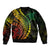Rarotonga Cook Islands Bomber Jacket Turtle and Map Style Red LT13 main image 0