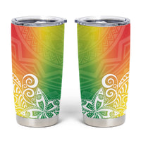 Polynesia Tumbler Cup Plumeria Reggae Curves
