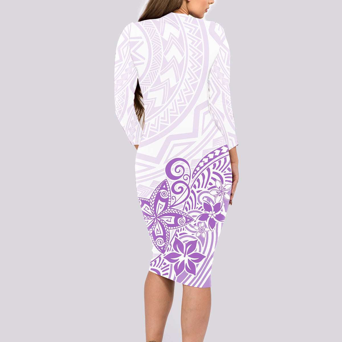 lavender long sleeve bodycon dress Lavender Mesh Long Sleeve Bodycon Mini Dress Aquarius Brand