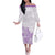 Polynesia Off The Shoulder Long Sleeve Dress Plumeria Lavender Curves LT7 Women Purple - Polynesian Pride