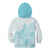Polynesia Kid Hoodie Plumeria Turquoise Curves LT7 - Polynesian Pride