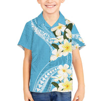 Aloha Hawaii Festive Family Matching Long Sleeve Bodycon Dress and Hawaiian Shirt Frangipani Lace Classic - Turquoise