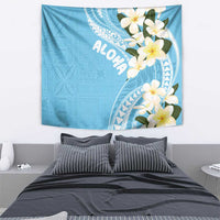 Aloha Hawaii Festive Tapestry Frangipani Lace Classic - Turquoise