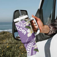 Aloha Hawaii Festive Tumbler With Handle Frangipani Lace Classic - Lavender
