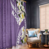 Aloha Hawaii Festive Window Curtain Frangipani Lace Classic - Lavender LT7 - Polynesian Pride