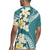 Aloha Hawaii Festive Rugby Jersey Frangipani Lace Classic - Teal