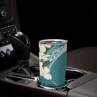 Aloha Hawaii Festive Tumbler Cup Frangipani Lace Classic - Teal