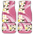 Aloha Hawaii Festive Car Mats Frangipani Lace Classic - Rosy