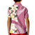 Aloha Hawaii Festive Kid Polo Shirt Frangipani Lace Classic - Rosy