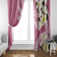Aloha Hawaii Festive Window Curtain Frangipani Lace Classic - Rosy LT7 - Polynesian Pride