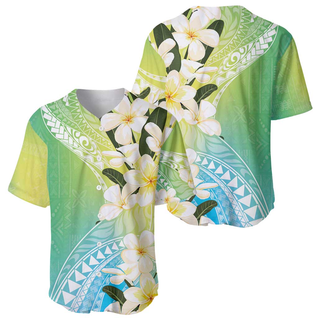 Aloha Hawaii Festive Baseball Jersey Frangipani Lace Classic - Summer Vibes LT7 - Polynesian Pride