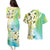 Aloha Hawaii Festive Couples Matching Puletasi and Hawaiian Shirt Frangipani Lace Classic - Summer Vibes