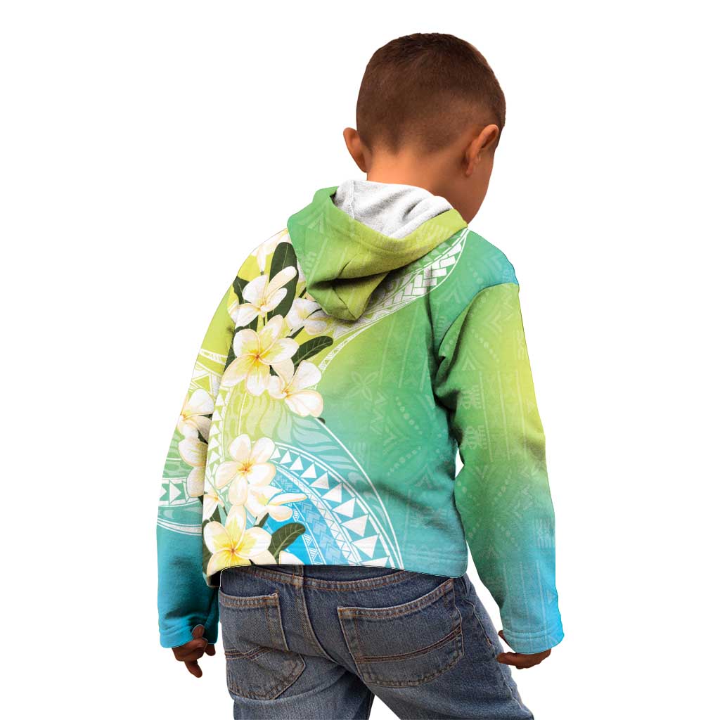 Aloha Hawaii Festive Kid Hoodie Frangipani Lace Classic - Summer Vibes