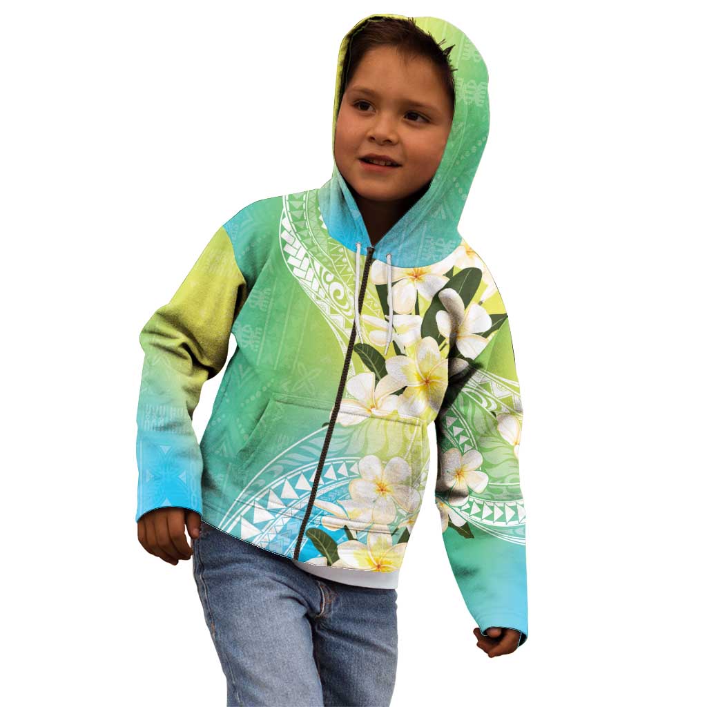 Aloha Hawaii Festive Kid Hoodie Frangipani Lace Classic - Summer Vibes