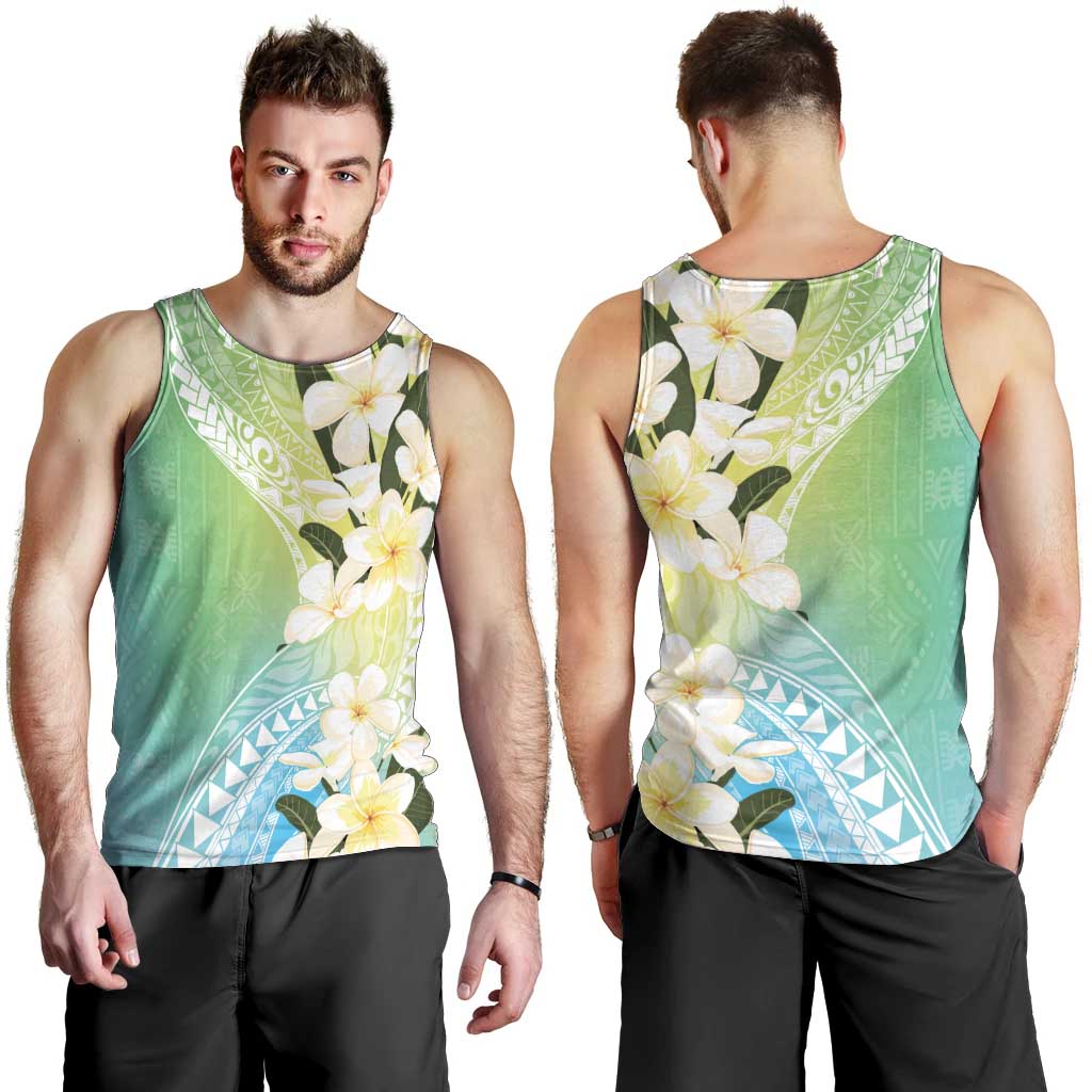 Aloha Hawaii Festive Men Tank Top Frangipani Lace Classic - Summer Vibes