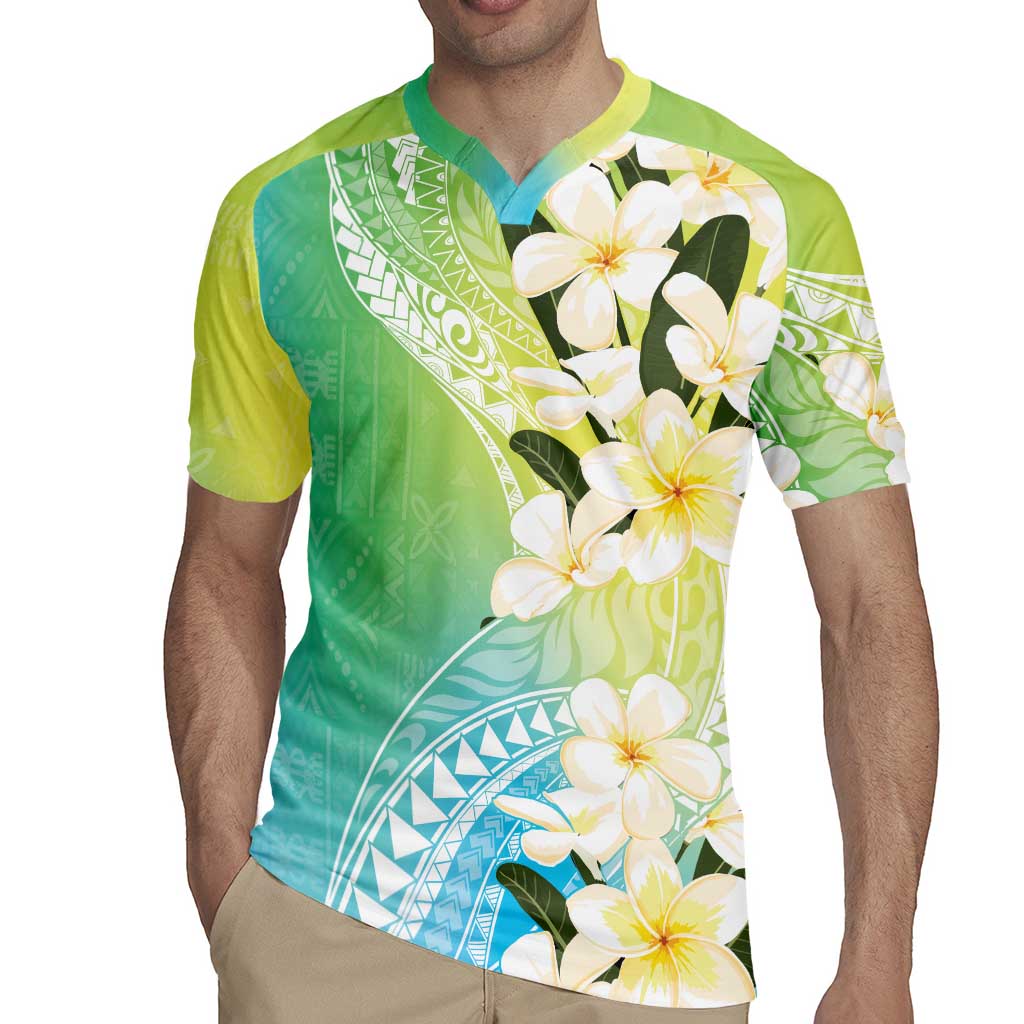 Aloha Hawaii Festive Rugby Jersey Frangipani Lace Classic - Summer Vibes