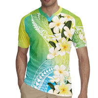 Aloha Hawaii Festive Rugby Jersey Frangipani Lace Classic - Summer Vibes