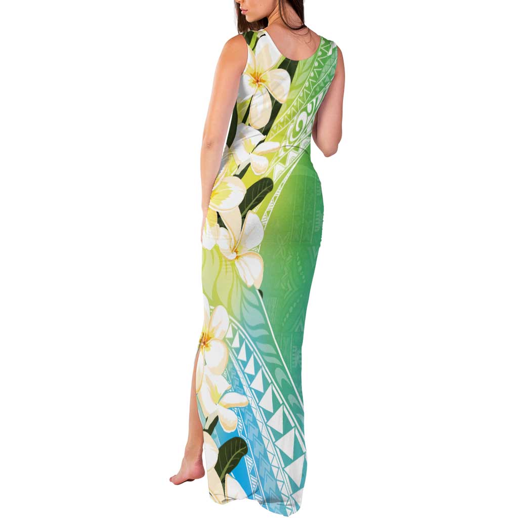 Aloha Hawaii Festive Tank Maxi Dress Frangipani Lace Classic - Summer Vibes