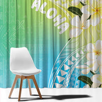 Aloha Hawaii Festive Window Curtain Frangipani Lace Classic - Summer Vibes LT7 - Polynesian Pride