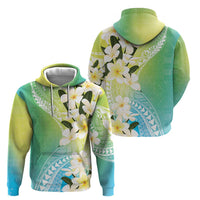 Aloha Hawaii Festive Zip Hoodie Frangipani Lace Classic - Summer Vibes LT7 - Polynesian Pride