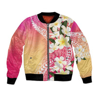 Aloha Hawaii Festive Bomber Jacket Frangipani Lace Classic - Spring Vibes LT7 Unisex Colorful - Polynesian Pride