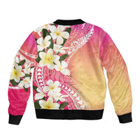 Aloha Hawaii Festive Bomber Jacket Frangipani Lace Classic - Spring Vibes LT7 - Polynesian Pride