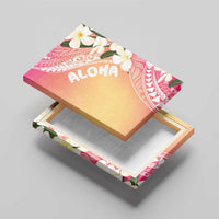 Aloha Hawaii Festive Canvas Wall Art Frangipani Lace Classic - Spring Vibes
