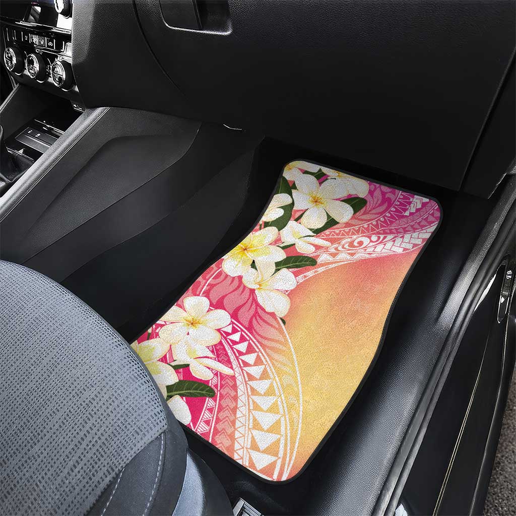 Aloha Hawaii Festive Car Mats Frangipani Lace Classic - Spring Vibes
