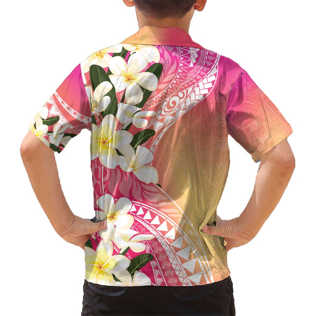 Aloha Hawaii Festive Family Matching Short Sleeve Bodycon Dress and Hawaiian Shirt Frangipani Lace Classic - Spring Vibes LT7 - Polynesian Pride