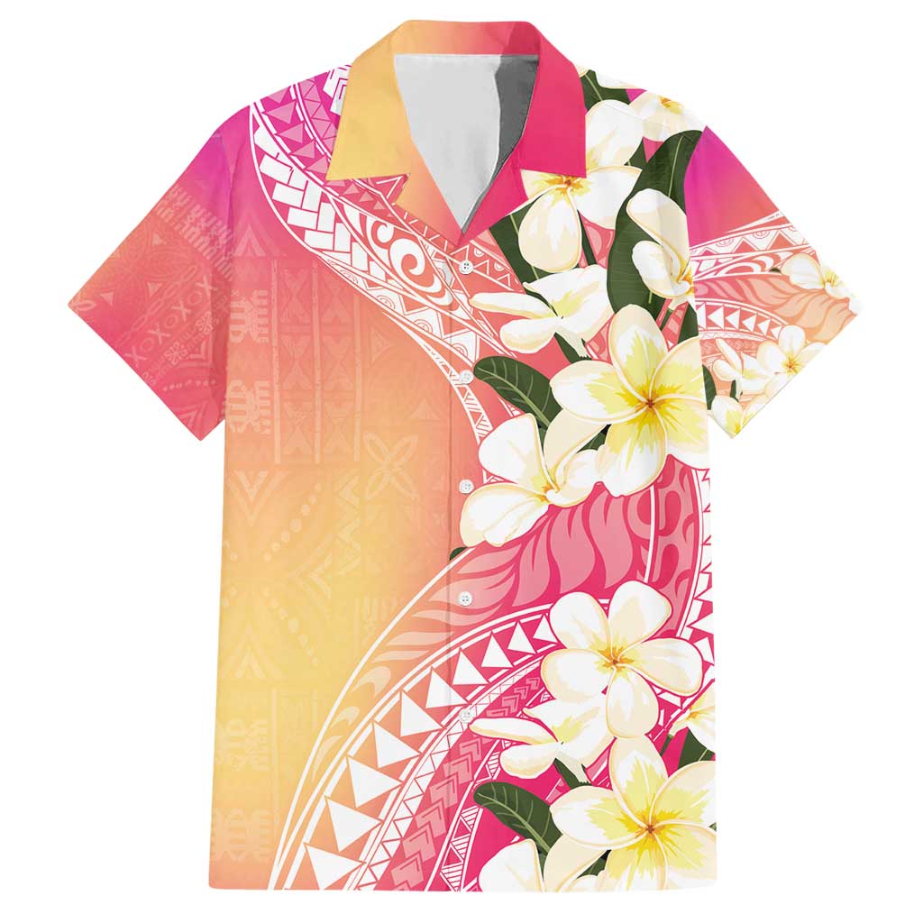 Aloha Hawaii Festive Family Matching Short Sleeve Bodycon Dress and Hawaiian Shirt Frangipani Lace Classic - Spring Vibes LT7 Dad's Shirt - Short Sleeve Colorful - Polynesian Pride