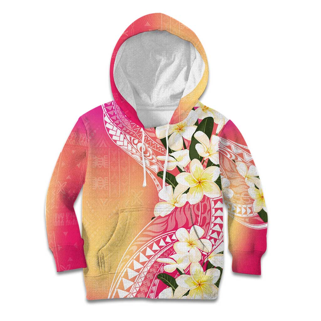 Aloha Hawaii Festive Kid Hoodie Frangipani Lace Classic - Spring Vibes