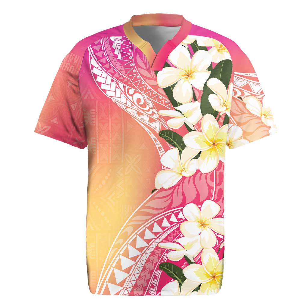 Aloha Hawaii Festive Rugby Jersey Frangipani Lace Classic - Spring Vibes
