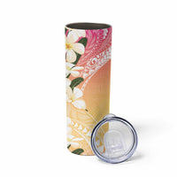 Aloha Hawaii Festive Skinny Tumbler Frangipani Lace Classic - Spring Vibes