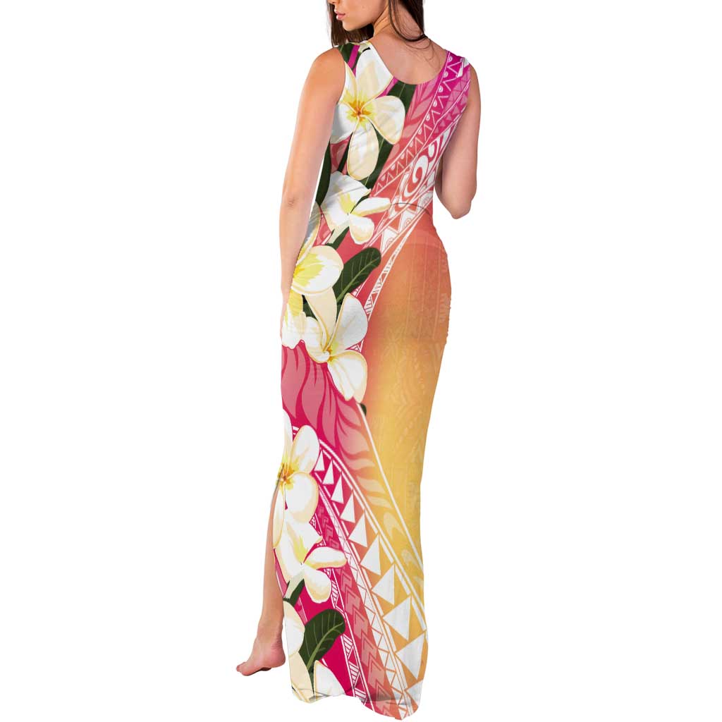 Aloha Hawaii Festive Tank Maxi Dress Frangipani Lace Classic - Spring Vibes