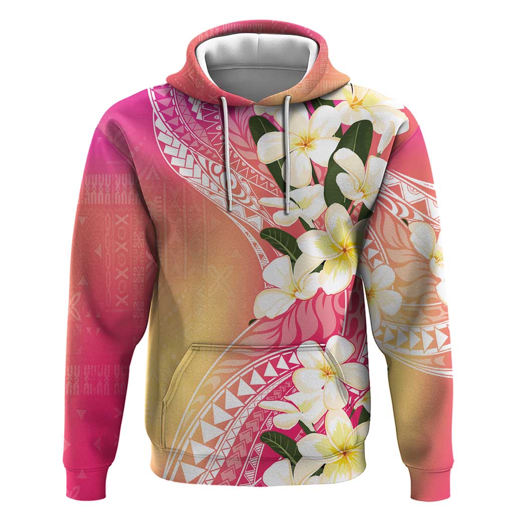 Aloha Hawaii Festive Zip Hoodie Frangipani Lace Classic - Spring Vibes LT7 Pullover Hoodie Colorful - Polynesian Pride
