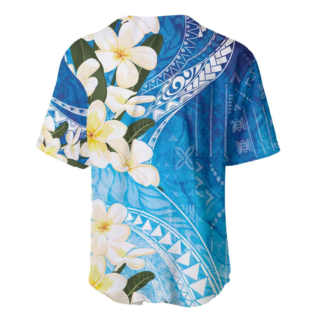 Aloha Hawaii Festive Baseball Jersey Frangipani Lace Classic - Oceanic LT7 - Polynesian Pride