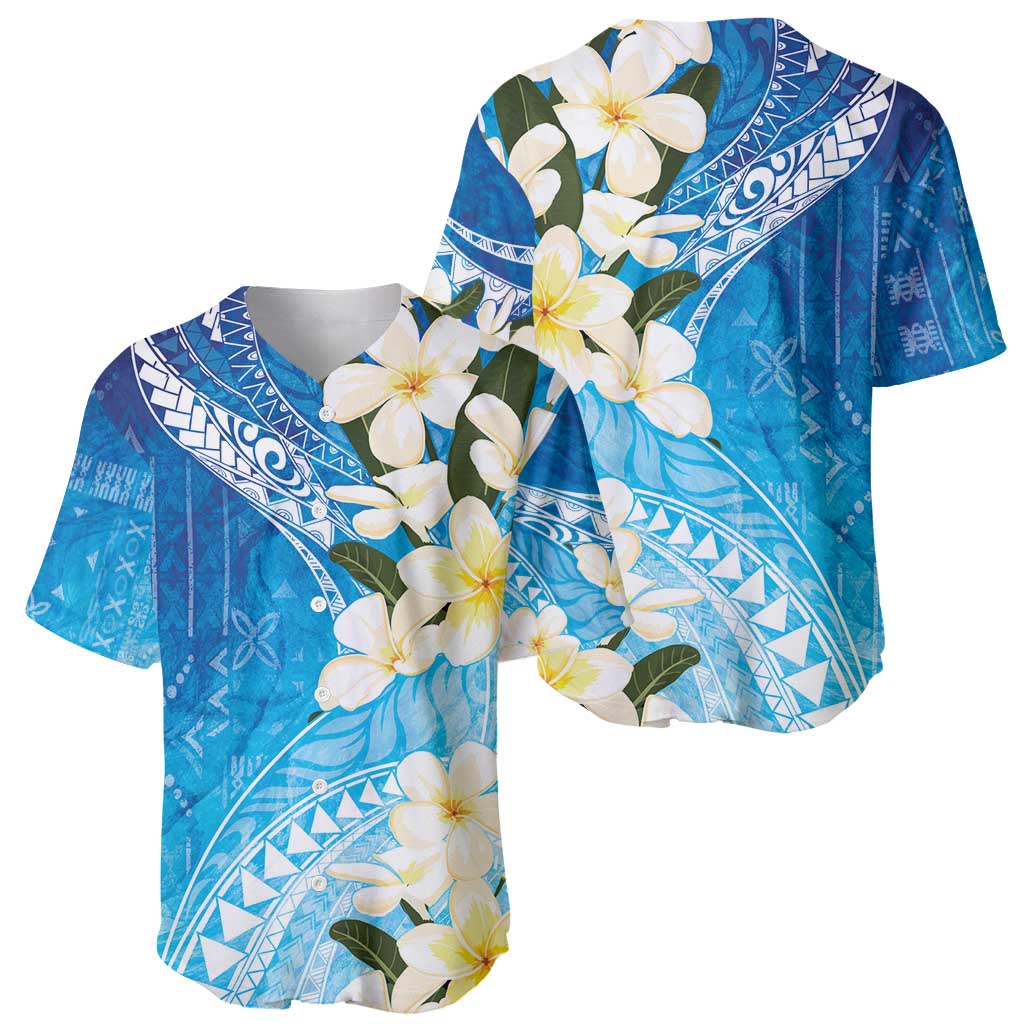 Aloha Hawaii Festive Baseball Jersey Frangipani Lace Classic - Oceanic LT7 - Polynesian Pride