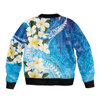 Aloha Hawaii Festive Bomber Jacket Frangipani Lace Classic - Oceanic LT7 - Polynesian Pride