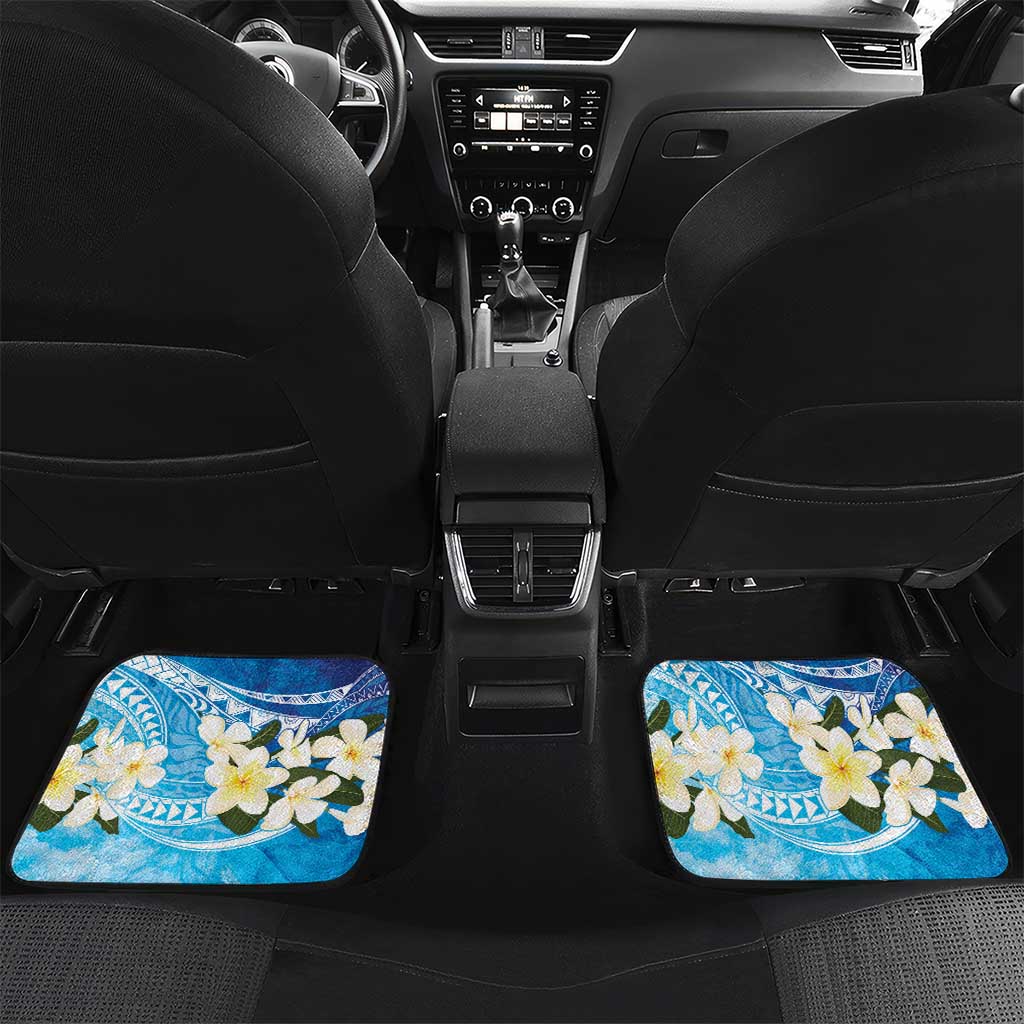 Aloha Hawaii Festive Car Mats Frangipani Lace Classic - Oceanic