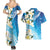 Aloha Hawaii Festive Couples Matching Summer Maxi Dress and Hawaiian Shirt Frangipani Lace Classic - Oceanic