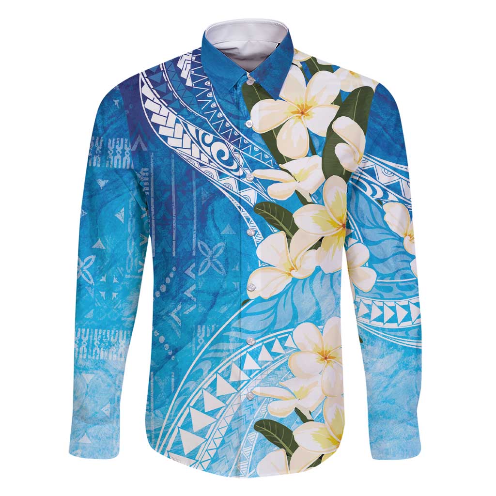 Aloha Hawaii Festive Family Matching Short Sleeve Bodycon Dress and Hawaiian Shirt Frangipani Lace Classic - Oceanic LT7 Dad's Shirt - Long Sleeve Navy - Polynesian Pride