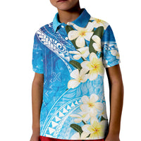 Aloha Hawaii Festive Kid Polo Shirt Frangipani Lace Classic - Oceanic
