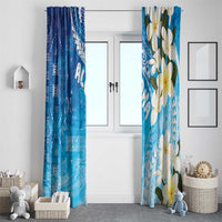 Aloha Hawaii Festive Window Curtain Frangipani Lace Classic - Oceanic LT7 - Polynesian Pride