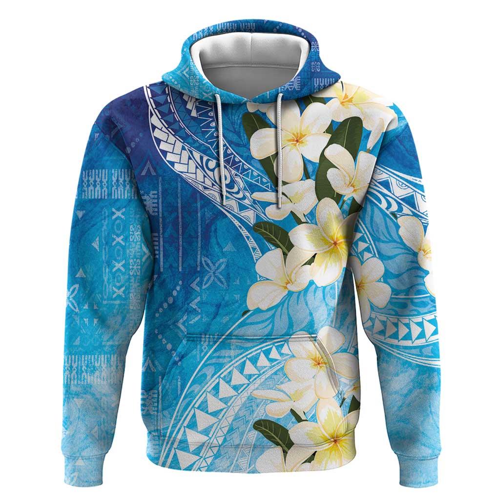 Aloha Hawaii Festive Zip Hoodie Frangipani Lace Classic - Oceanic LT7 Pullover Hoodie Navy - Polynesian Pride