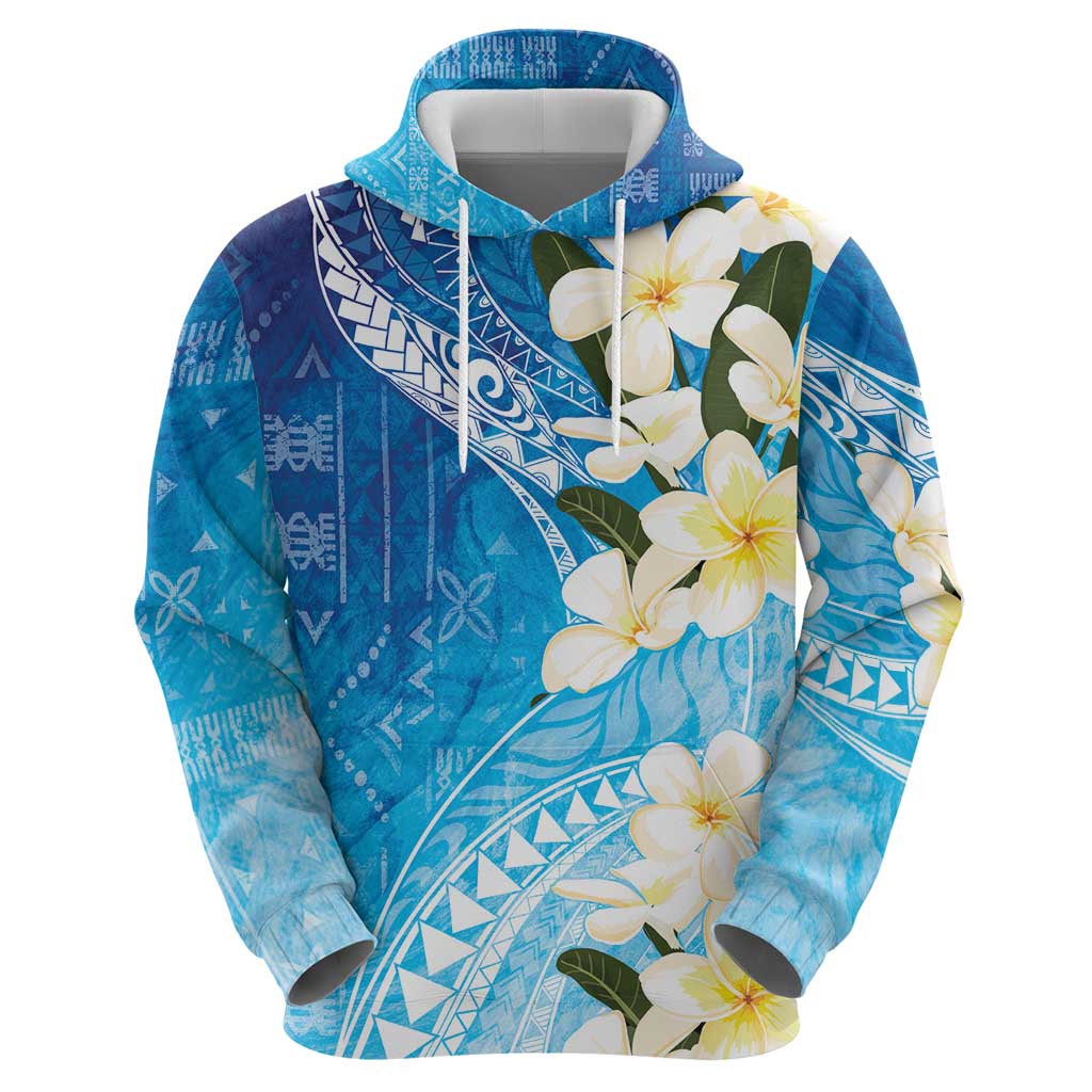 Aloha Hawaii Festive Zip Hoodie Frangipani Lace Classic - Oceanic LT7 - Polynesian Pride