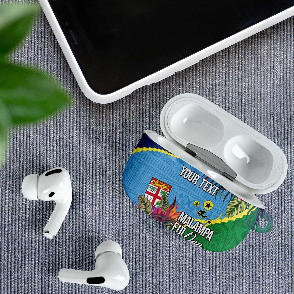 Personalized Malampa Fiji Day Together We Grow AirPods Case Special Tapa Mix - Polynesian Pride
