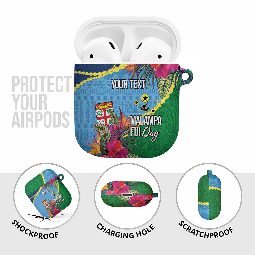 Personalized Malampa Fiji Day Together We Grow AirPods Case Special Tapa Mix - Polynesian Pride